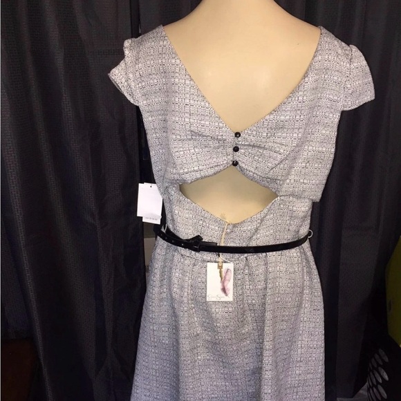 Jessica Simpson Black and White Mini Dress - Picture 2 of 4